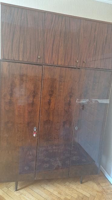 parda tul: Mebel dəsti – retro üslubda vitrin və şkaf Polsha-Xanka – Material — 6