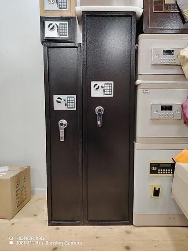 göy seyfe: Elektron kombinə edilmiş kilidli silah seyfləri - Model: Hündür, dar — 1