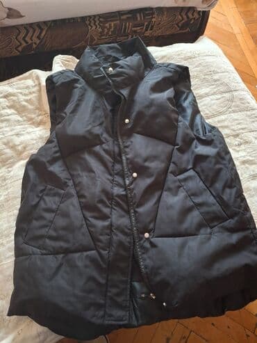 kişi dəri godəkcələr: Jilet, 2XL, rəng - Qara — 1