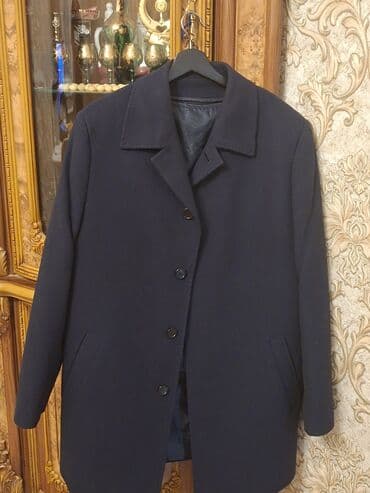 Volkswagen: Klassik kişi paltoyu - Rəng: tünd göy/qara tonundaш - Model: klassik — 1