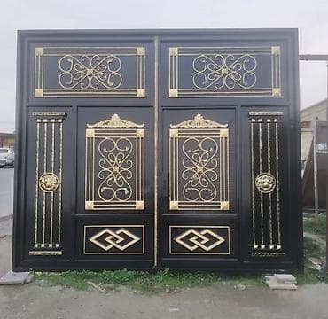 Dekorativ dəmir darvaza və qapı dəstləri - Material: qalın — 3