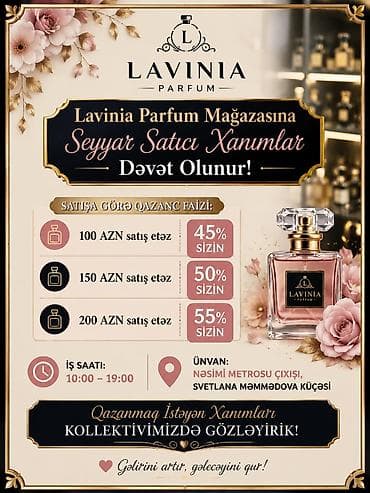 Satış məsləhətçisi tələb olunur, Yalnız qadınlar üçün, Gündəlik ödəniş — 1
