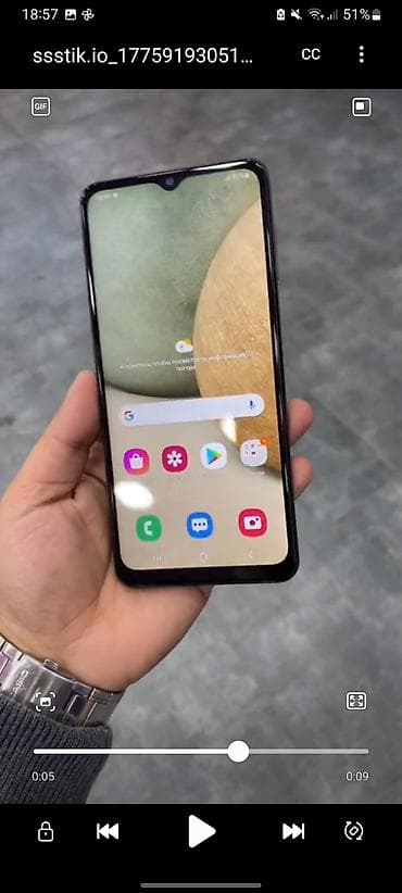 iphone 5 ekranı: Samsung Galaxy A12, 32 GB, rəng - Qara, İki sim kartlı — 1