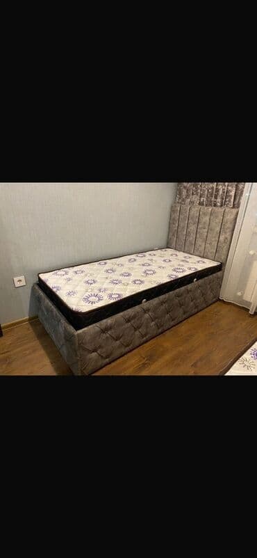 бескаркасный диван кровать: Təknəfərlik çarpayı, Bazasız, Matras ilə, Siyirməsiz — 6