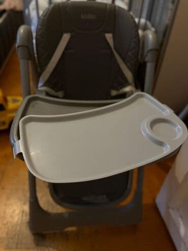 Lincoln: Uşaq yemək stulu – Kidilo - Rəng: boz (tünd-boz oturacaq və çərçivə — 4