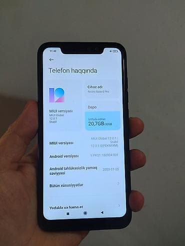 Elektronika: Redmi note 6pro 32gb Tek telefon — 4