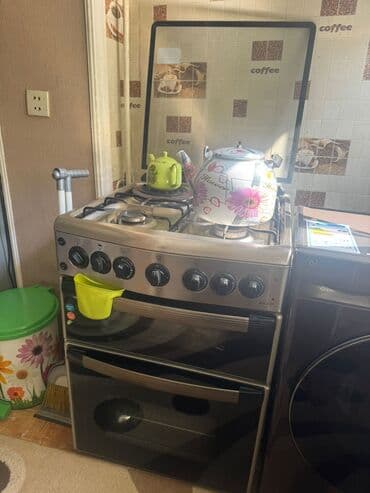 Plitələr və bişirmə panelləri: Plitə Qazlı, Ayrıca dayanan, 4 gözlü — 1