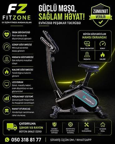 heyat mubarizedir: Fitzone Powerland velotrenajor – evdə peşəkar məşq təcrübəsi üçün — 1