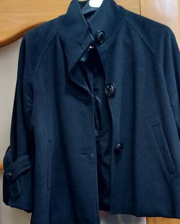 kişi üçün paltolar: Palto, L, rəng - Qara — 1