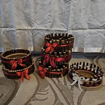 Dekorativ əl işləri – Novruza aid xonçalar səməni qabları və dekorlar — 9