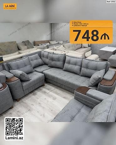 kreditle kunc divanlar: Künc divan – La Mini - Model: Künc divan - Ölçülər: 300 x 200 sm - — 1
