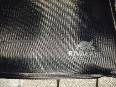 сумка для дисков: RIVACASE noutbuk çantası – qara rəng - Noutbuk və sənədlər üçün — 1