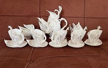 pencil 1: Çay dəsti, rəng - Ağ, Farfor, 6 nəfərlik — 3