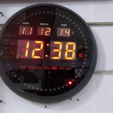 elektron divar saatı: Elektron divar saatı🔆 🕔Rəqəmsal divar saatları 🔹Saat: AM/PM🕰 ☑️Ölkə — 1