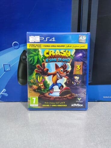 ps plus extra: Playstation 4 üçün crash bandicoot trilogy oyun diski. Tam yeni — 1