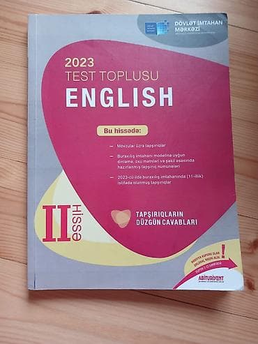 İngilis dili Testlər 11-ci sinif, DİM, 2-ci hissə, 2023 il