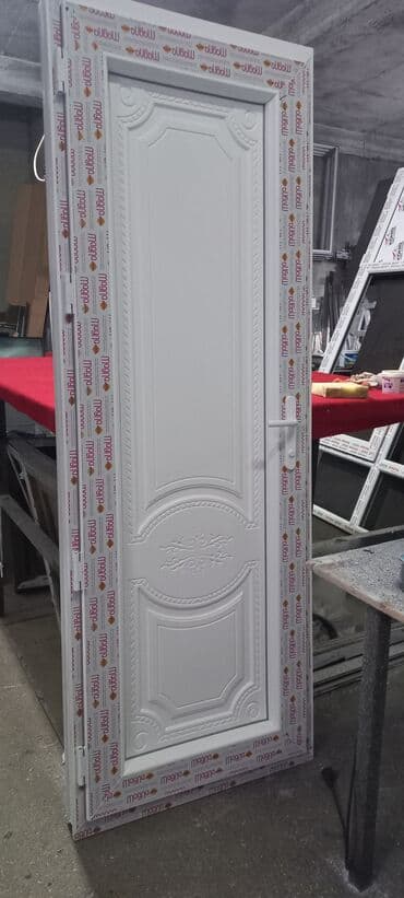 plastik qapılar: Yeni Plastik qapı 80x200 sm Zamok və çərçivə ilə, Zəmanətli, Pulsuz quraşdırma, Pulsuz çatdırılma, Rayonlara çatdırılma — 5