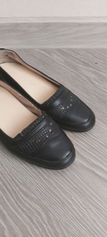 zamşa qadın baletkaları: Baletkalar, Ölçü: 38, rəng - Qara, İşlənmiş — 3