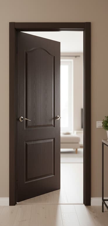 Qapı – daxili istifadə üçün - Material: taxta əsaslı, dekorativ ağac