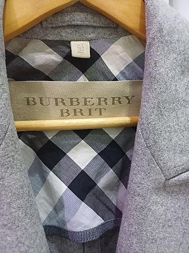 Palto, Burberry, M, rəng - Boz