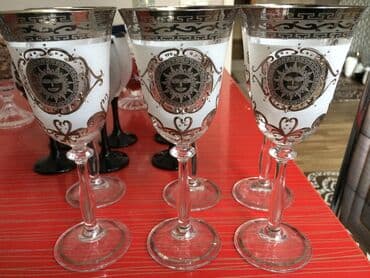 Qoruyucu plyonka və şüşələr: Qədəhlər, rəng - Ağ, Şüşə, 6 ədədli dəst — 1