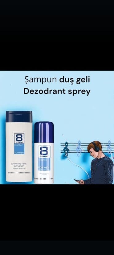 faberlik uşaq şampunu: 8👍Element 2 li🎁Dəsti 15❌9 azn 1. Şampun&Duş Geli 400 ml 2 — 1