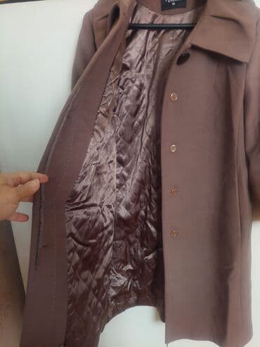 qadınlar üçün süni dublyonkalar: Palto, 4XL, rəng - Qəhvəyi — 2