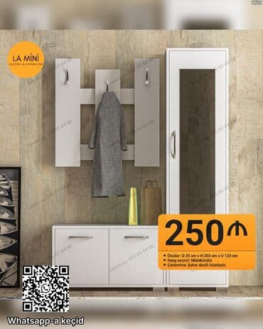 LA MİNİ – Dəhliz üçün minimalistik giriş dəsti Tərkib: - Asılqan