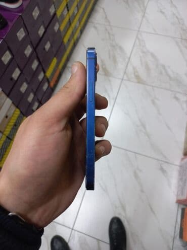 monitor ekran: IPhone 12 mini, 64 GB, Göy, Zəmanət, Simsiz şarj, Face ID — 4