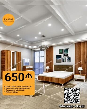 продажа офисной мебели бу: İkinəfərlik çarpayı, 2 tumba, Dolab, Komod, Azərbaycan, Yeni — 1
