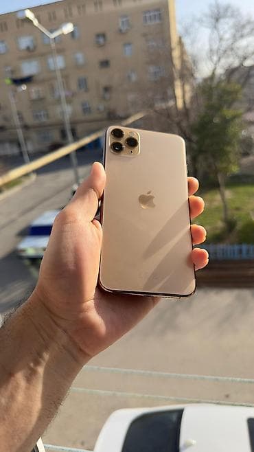 kreditle ayfon: IPhone 11 Pro Max, 256 GB, Qızılı, Face ID — 1