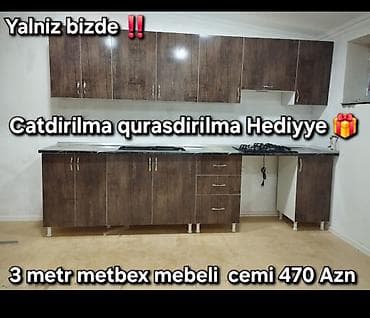Metbex mebeli bir basa anbardan satis✅️ Endirim 3 metrlik mebel cemi lalafo.az -da Metbex mebeli bir basa anbardan satis✅️ Endirim 3 metrlik mebel cemi