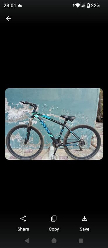 velosebet 26: İşlənmiş Şose velosipedi Adidas, 29", sürətlərin sayı: 21, Ünvandan götürmə — 1