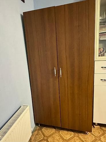 dolab ofis: İki qapılı geyim şkafı - Material: laminat/DPF ağac teksturalı örtük — 4