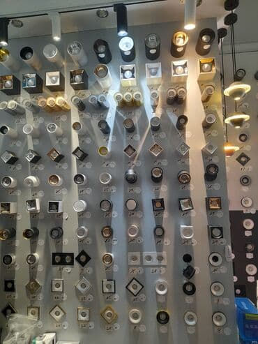 metbex isiqlari: Müxtəlif formalarda və dizaynlarda spot işıqları. Bu işıqlar həm — 1