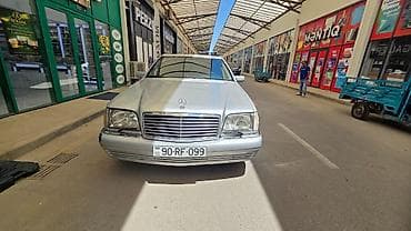 Mercedes-Benz S-Class W140 sedan - Kuzov: gümüş rəng, geniş və rahat