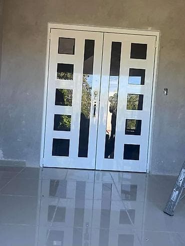 Qapı şüşələri: Mənzil üçün Yeni Giriş qapısı Çərçivə ilə, Zəmanətli, Pulsuz quraşdırma, Rayonlara çatdırılma — 8
