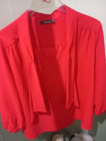 Sviterlər: Qırmızı qadın bluzası – VANNES, ölçü 46 şəkildə acig rənğdə cixib — 1