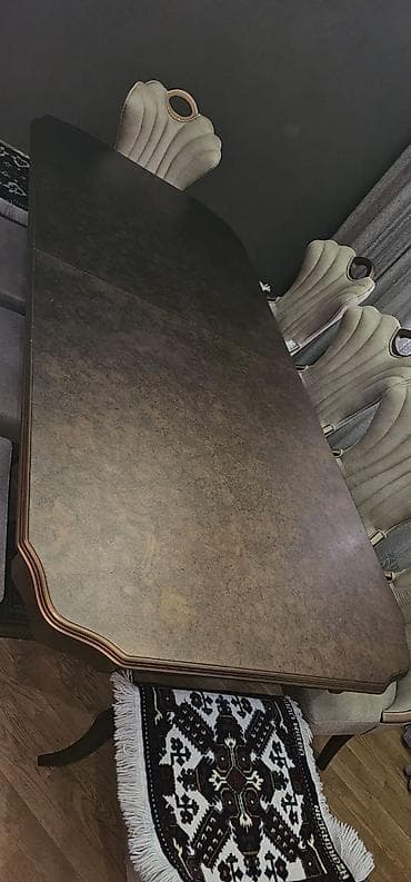 taxta stol stul: Qonaq otağı üçün, Açılmayan, Dördbucaq masa — 6