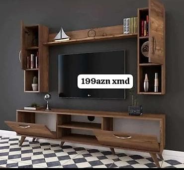 Yeni, Düz TV altlığı, Polkalı, Laminat