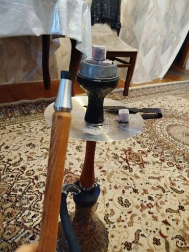 хеликс оригинал в кыргызстане: Nargilə dəsti - Klassik dizaynlı şüşə kolba: qalın, naxışlı və sabit — 3