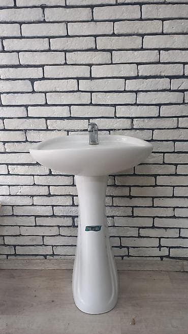 тюлпан: Ayaqüstü lavabo – SEYAL - Material: sanitar porselen - Rəng: ağ - — 6