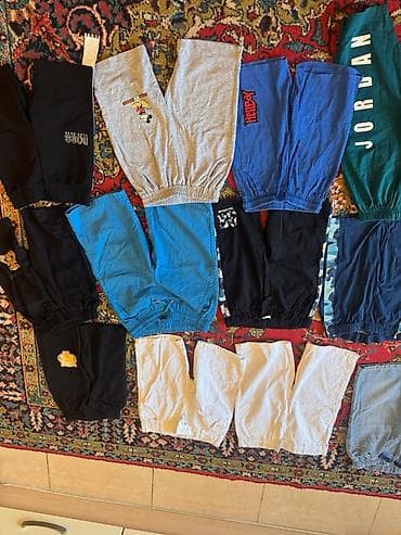 uzun bot: Uşaq/yeniyetmə üçün şort və şalvar dəsti – qarışıq model və naxışlar — 6