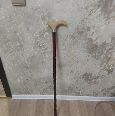 dirsək: Taxta Əsa - Material: tam taxta gövdə və taxta tutacaq - Tutacaq — 2