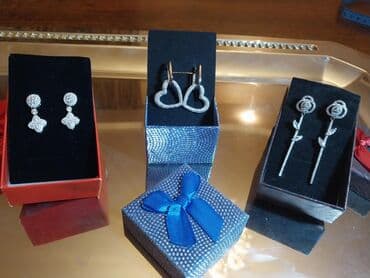 1 qram gümüşün qiyməti 2022: Sırğa, Gümüş, 10 g — 5