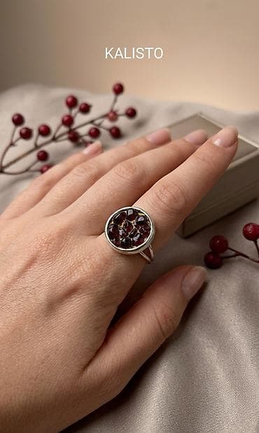 Üzük, Gümüş, Qranat — 1