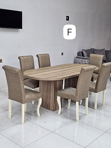 2ci əl taxt: İşlənmiş, Açılmayan, Oval masa, 6 stul — 1