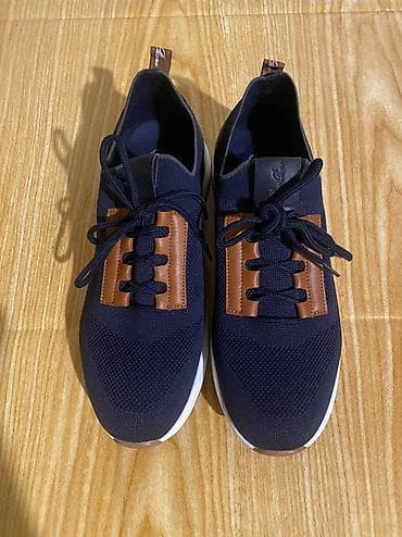 stay mate: Kişi idman üslubunda günlük ayaqqabı - Rəng: tünd göy (navy) üst, ağ — 9