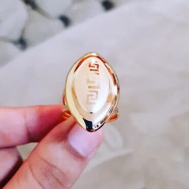 qaş sabitləyici: Toy, Üzük, Versace, Sarı qızıl, 750 Əyar, Qaşsız — 3