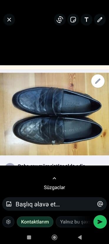 черные мужские мокасины: Məhsul: Kişi loafer ayaqqabıları - Rəng: Qara - Material: Dəri — 1